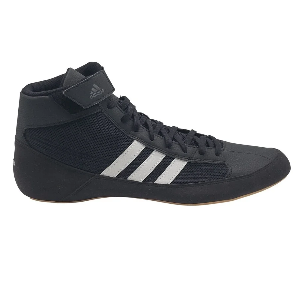Adidas HVC 2 Wrestling Shoes Mens 16 NWOB Black White MMA Boxing Gum AQ3325